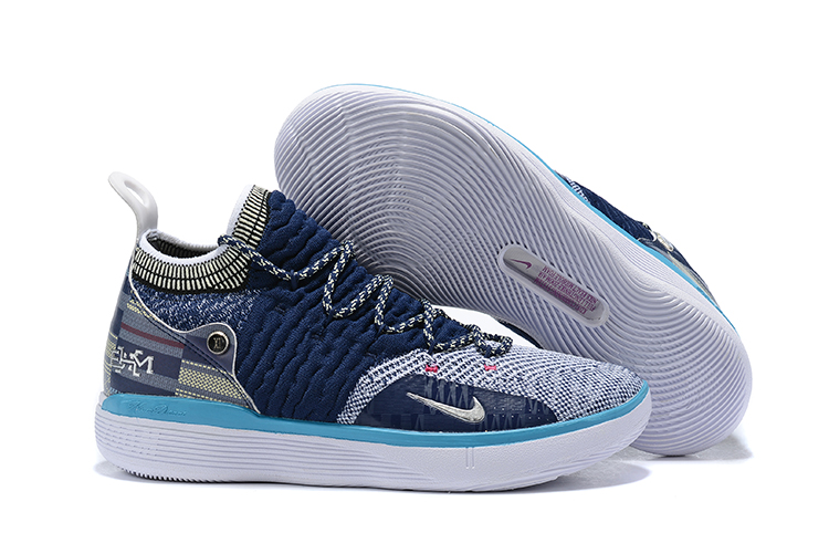 New Nike KD 11 Blue Grey Jade White Shoes